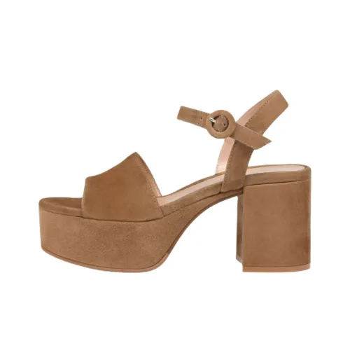 GIANVITO ROSSI Carol One Strap Sandals 7,5cm Women's Brown