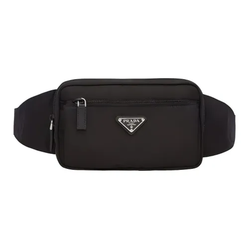PRADA Nylon Coin Purse Unisex Black PRADA Нейлоновая монетница унисекс черного цвета