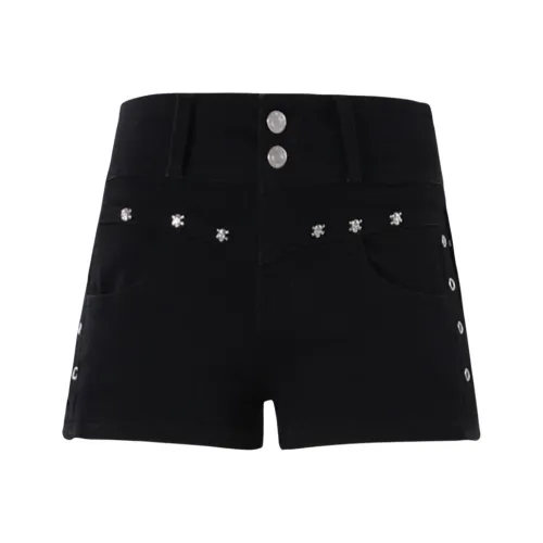 BRN Черные Женские Джинсовые Шорты