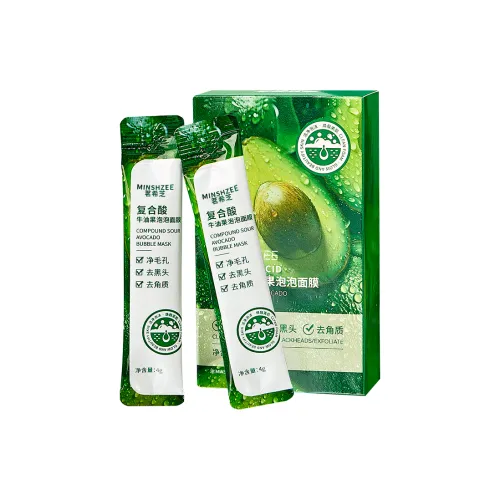 MINSHZEE Авокадо Пузырьки Маска для лица Увлажняющая и Гидратирующая Удаление Черных Точек Чистка Удаление Комedoов