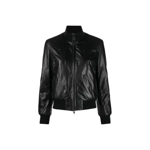 EMPORIO ARMANI Черные Женские Кожаные Куртки