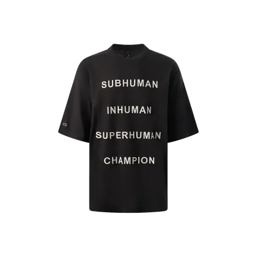 RICK OWENS совместная черная мужская рубашка T