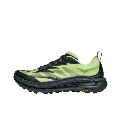 HOKA ONE ONE Mafate Speed 4 Дышащий Низкий Топ Повседневные Беговые Кроссовки Унисекс Черный Зеленый