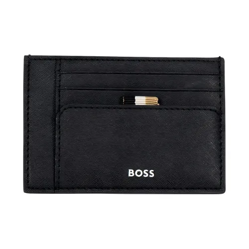 Hugo Boss Кожа Держатель для карт Мужской Черный
