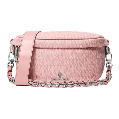 MICHAEL KORS Slater Покрытый холст Сумка через плечо Сумка на плечо Мини Женская Розовая