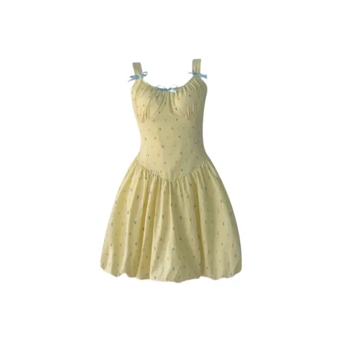 SISC Желтые Женские Слиплатья