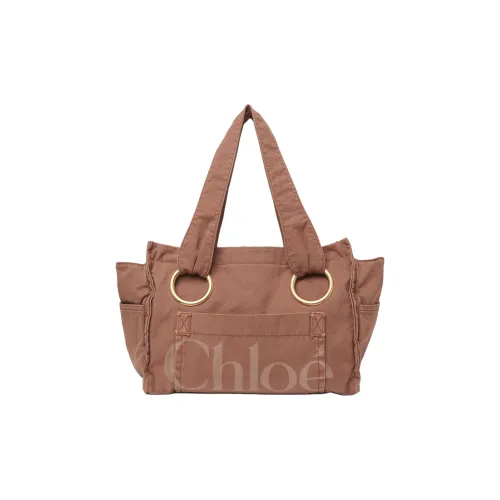 Chloe Хлопок Тоут Сумка Сумка для покупок Сумка Сумка через плечо Женская Дикий Розовый