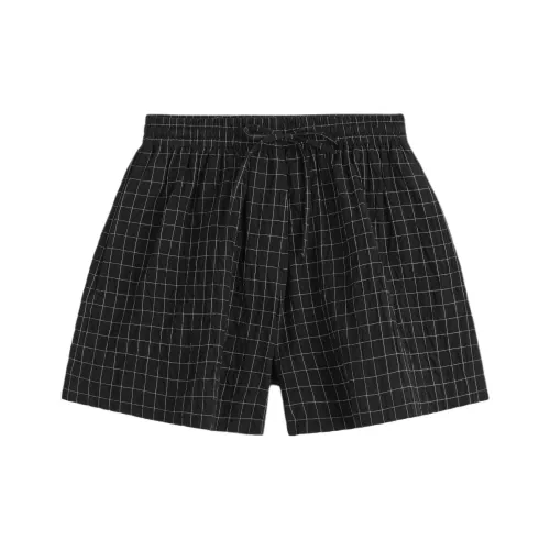 COS Черные/Клетчатые Женские Повседневные Шорты
