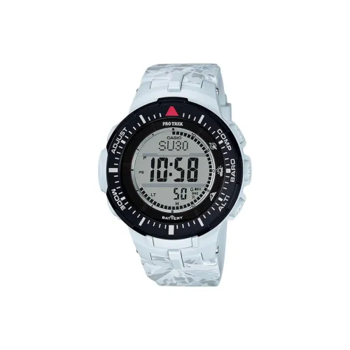 CASIO PRO TREK Солнечный Кварцевый механизм Смольный ремешок Часы Мужские Циферблат Серый