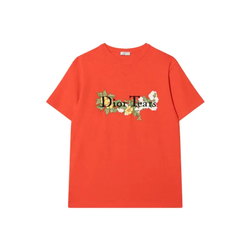 DIOR Tears SS23 T Рубашка Мужская Красная