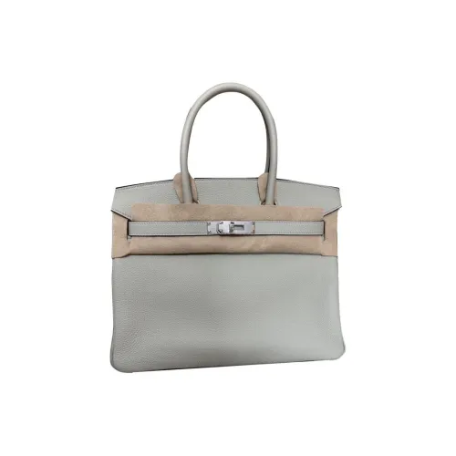 HERMES Birkin Коровья кожа Togo Сумка Женская Светло-синяя