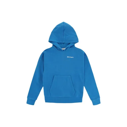PALM ANGELS Однотонный С капюшоном Длинный рукав Синий Детский