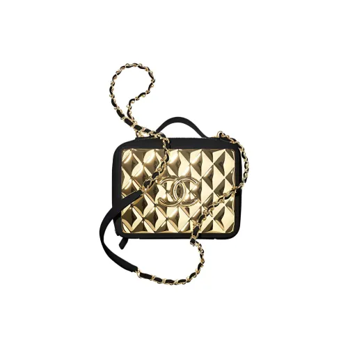 CHANEL Кожа Camera Чехол для телефона Сумка Женская Золотая