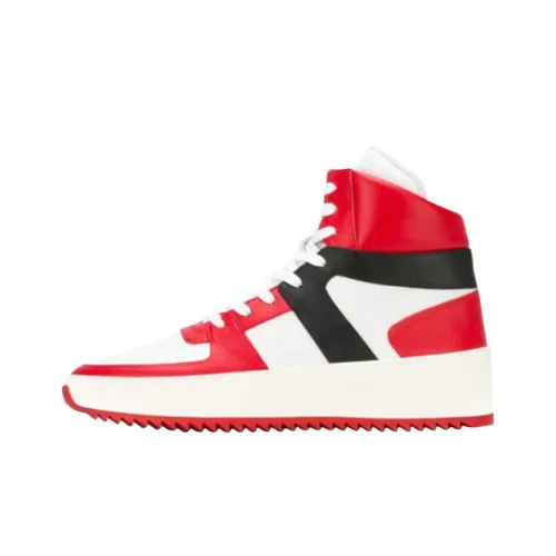 Fear Of God Скейтборд Кроссовки Высокие Красный Белый Черный Мужской