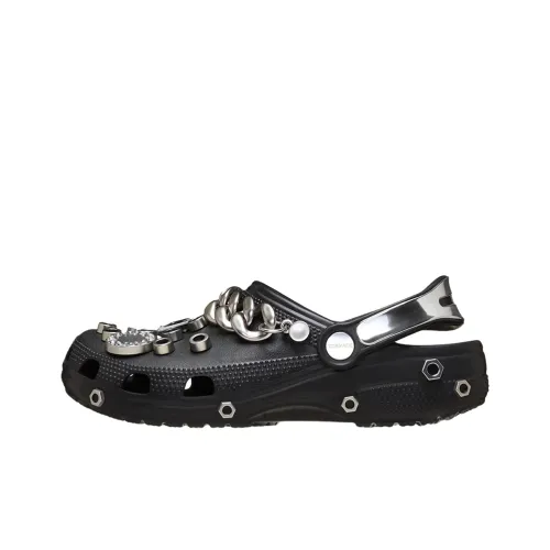 Crocs Classic Clog Сабо Серебристо-черный Унисекс