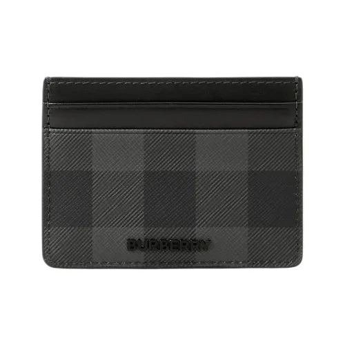 Burberry Футляр Для Карт В Клетку 4 Отделения Для Карт Отделение По Центру Вручную Прокрашенные Края