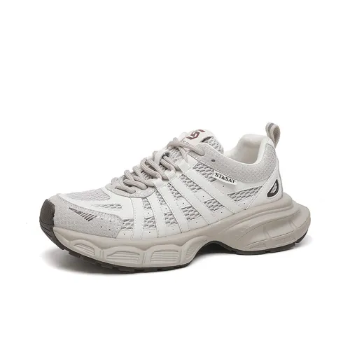 ST SAT Дышащие и Износостойкие Низкие Кроссовки с Толстой Подошвой Женские