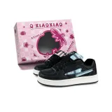 Голубой и розовый в клетку