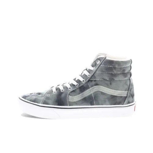 Vans Sk8 Hi Устойчивые к истиранию высокие кроссовки для скейтбординга унисекс серого цвета