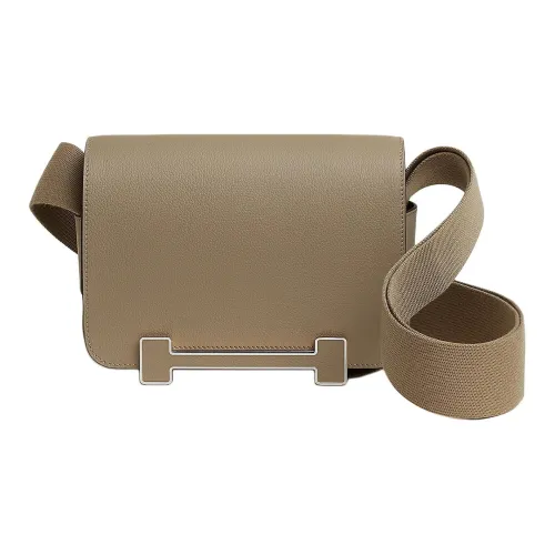 HERMES Geta Evercolor Телячья кожа Сумка через плечо Сумка на плечо Стандартная Женская Marfa Бежевый