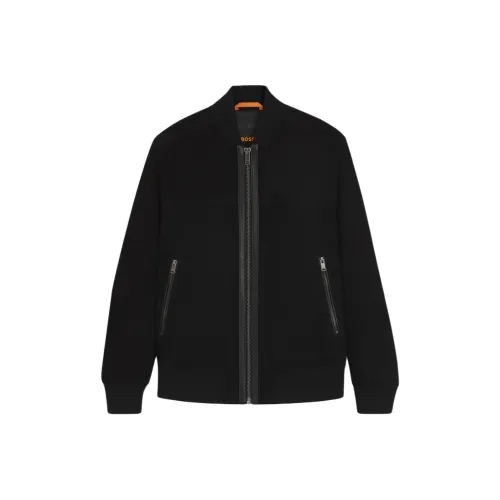 Hugo Boss Кожа Куртка Мужская Черная