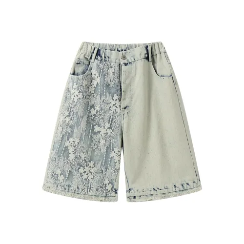 Dme Джинсовый синий Унисекс Джинсовые шорты