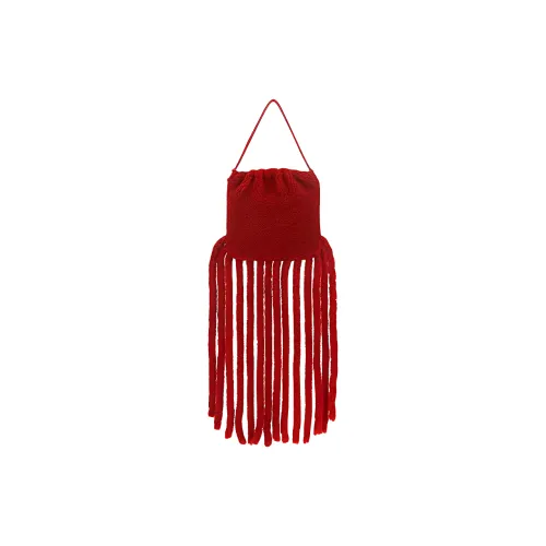 Bottega Veneta Сумка через плечо из кожи женская красная