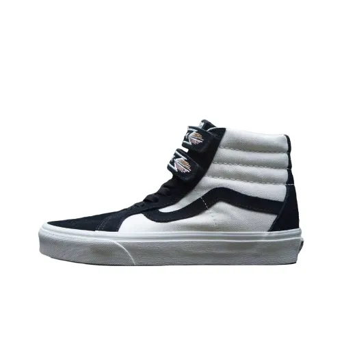 Vans Sk8 Hi Высокие Кроссовки для Скейтбординга Унисекс Черный Белый
