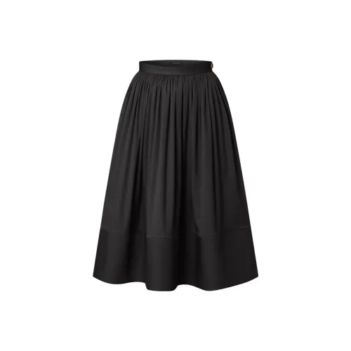 LOUIS VUITTON SS25 Повседневный Длинный Юбка Женские Черный