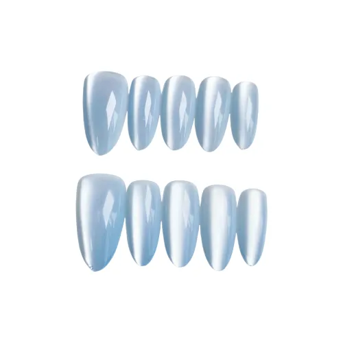 Gentle Welcome Телесный Кошачий глаз False Nail Миндально-розовый Прозрачный Однотонный