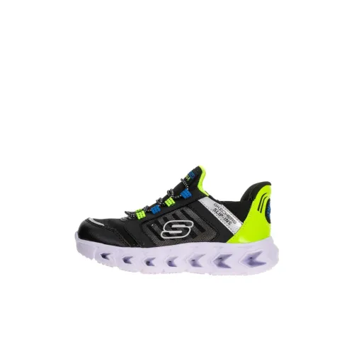 Skechers Kids HYPNO FLASH 2,0 Противоскользящие амортизаторы Низкий топ Детские повседневные туфли Черный Детский