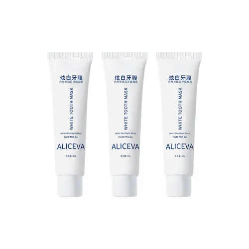 ALICEVA Белый лунный свет Осветляющий Зубной фильм Гель Стикер для зубов Удаление пятен Освежение дыхания Чистка