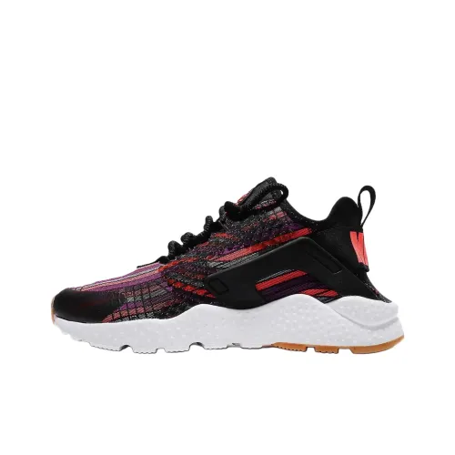 Nike Air Huarache Run Ultra Shock Absorbers Slip-resistant Low Top Беговые кроссовки Женские Черные