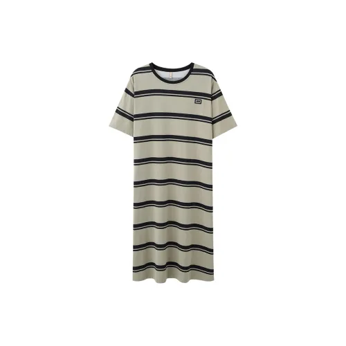 Pretty lady Зелёно-чёрные полосы Женские ночные сорочки