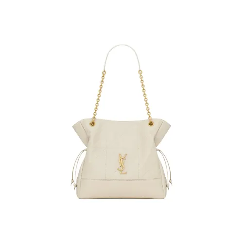 SAINT LAURENT Jamie Овчина Тоут Сумка Сумка для покупок Сумка Сумка через плечо Маленькая Женская Винтажная Белая