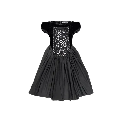 CHOPOVA LOWENA Black Женские Короткие Платья с Рукавами