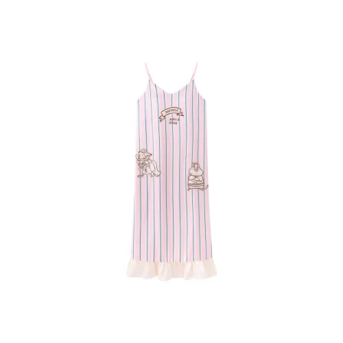 Дисней Розовые полосы Камисоль Женская Ночная сорочка