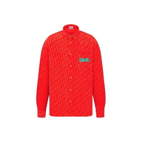 DIOR Красный Мужской Джинсовые Куртки