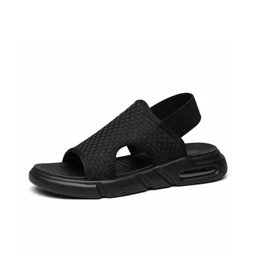 SENJIALUO Пляжные сандалии Мужские Черные