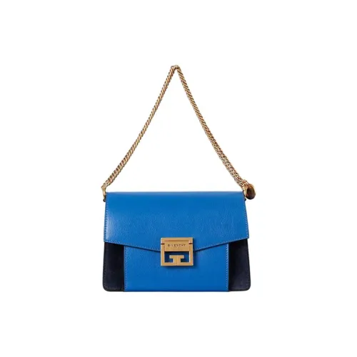 GIVENCHY GV3 Series Козья кожа Портативная Сумка через плечо Сумка на плечо Женская Синяя