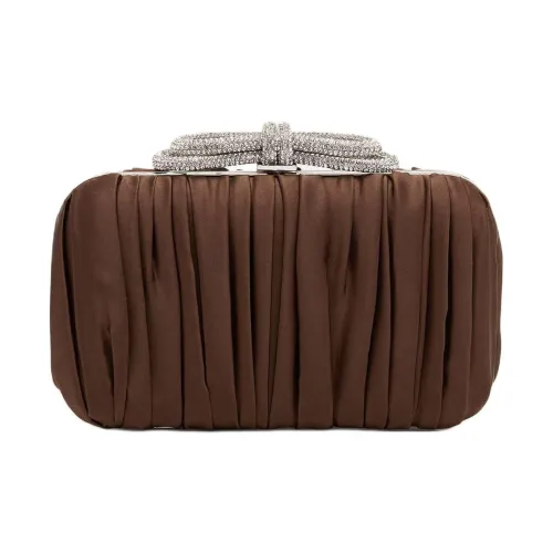 MACH MACH Satin Clutch Женские Brown
