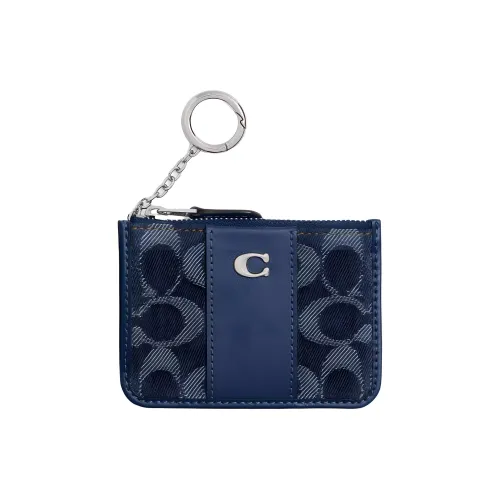 COACH Essential Denim Картхолдер Мини Женский Темно-синий