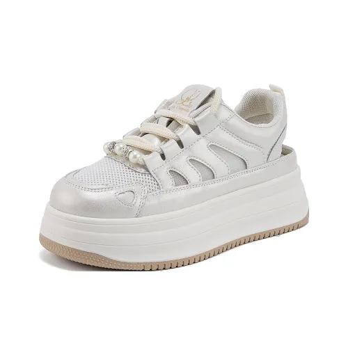 La Chapelle Slip-resistant Abrasion-resistant Low Top Casual Shoes Women's Beige Ла Шапель Противоскользящие Устойчивые к истиранию Низкие Топ Повседневная Обувь Женская Бежевая