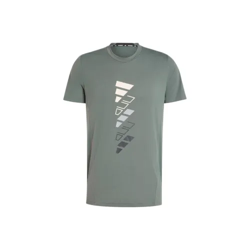Adidas T-Shirt Мужская Серый Зеленый