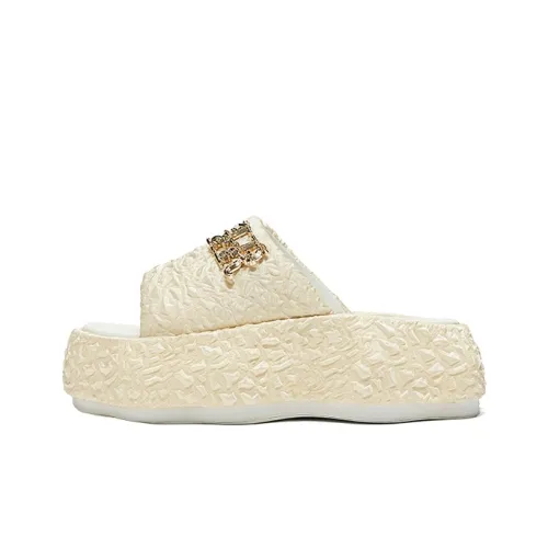 HR Устойчивые к истиранию Слипоны Женские Бежево-золотые