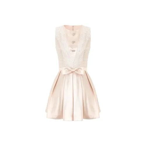 COHX Розовые Женские Платья без рукавов