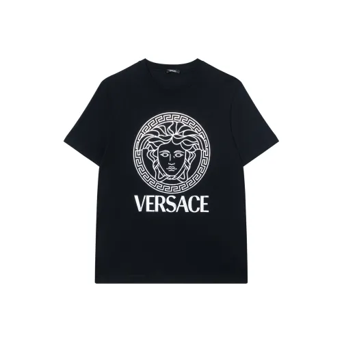 VERSACE Мужские черные T-рубашки