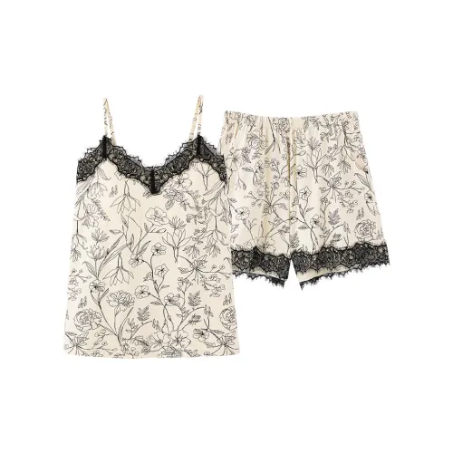 Pretty lady Молочный белый Женские Пижамные комплекты