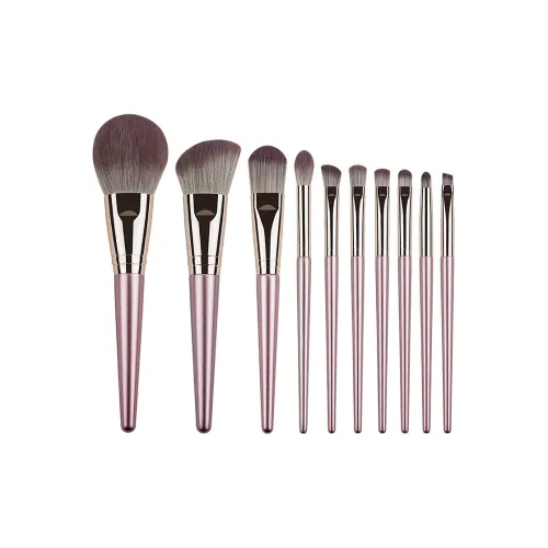 BYCSL Фиолетовый Кисти для макияжа Настройка Цвет мягкой кожи Дружелюбная Форма Для Тени 10 шт Пачка