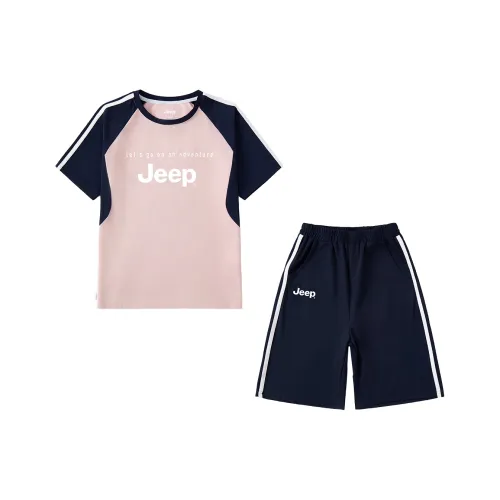 JEEP Повседневная Спортивная Одежда 2 Предмета Комплект Коричневый Розовый Подростки